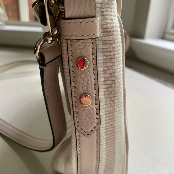 Kate Spade Handbag light Beige W/Beige Stripes Leather - Picture 9 of 16